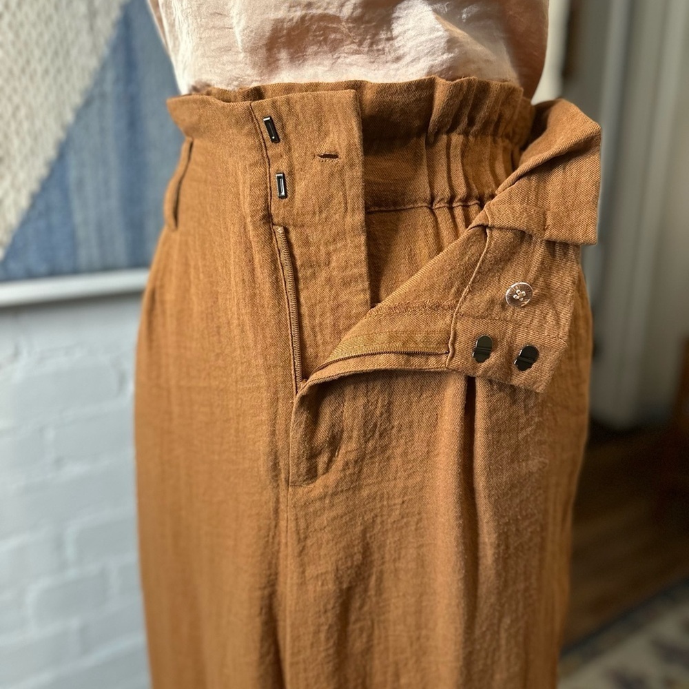 A New Day Brown Paperbag Waist Pants - Picture 11 of 14